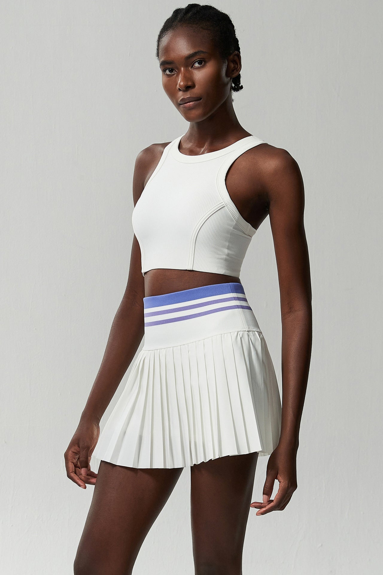 Jada High-Waist Threaded Skirt