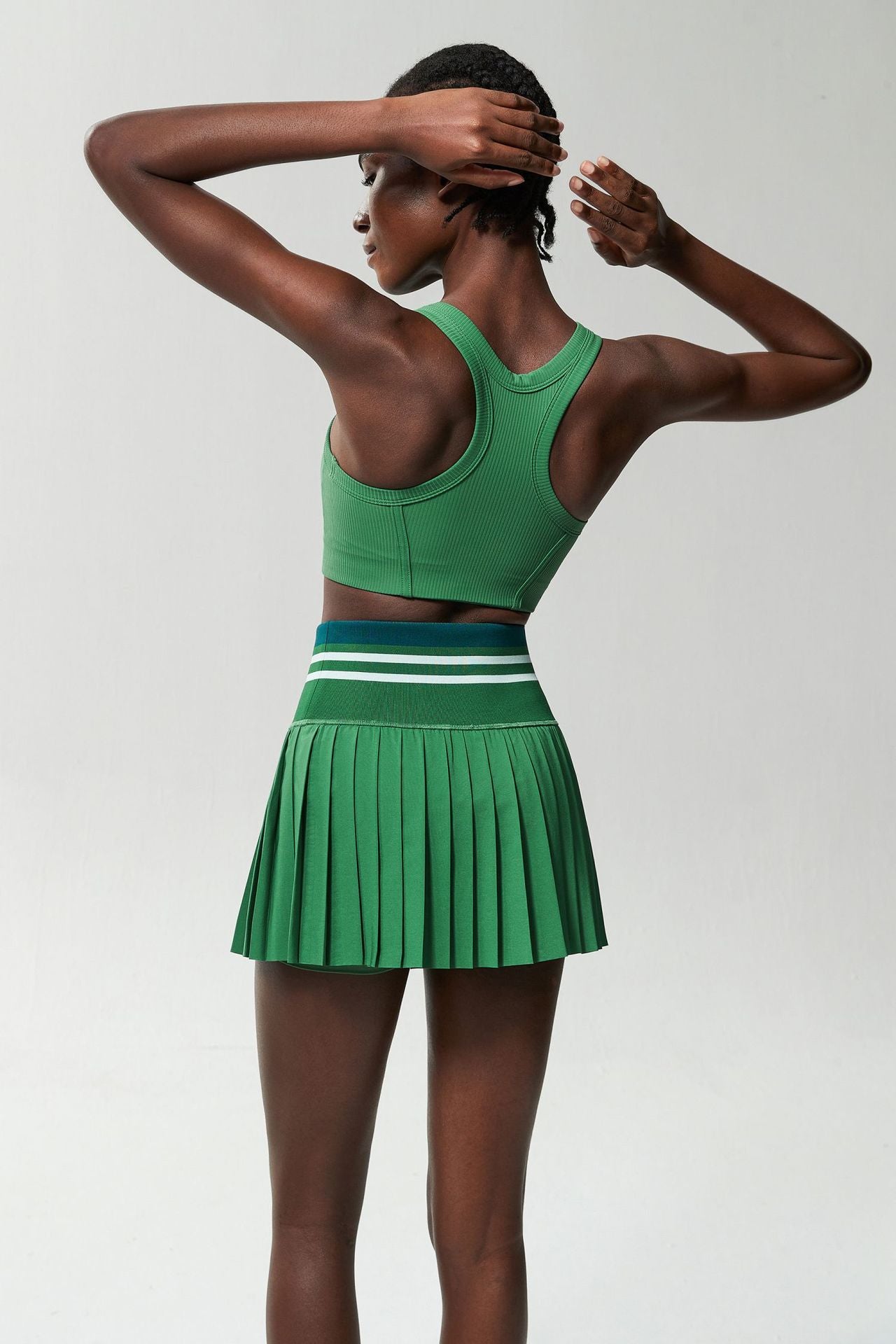 Jada High-Waist Threaded Skirt
