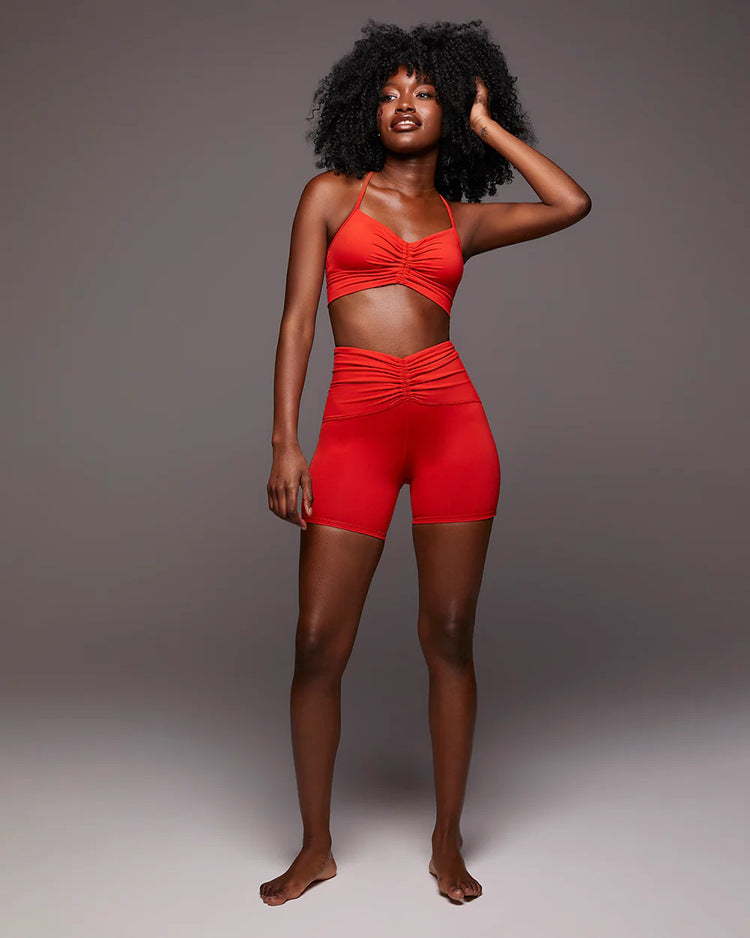 Eleni High-Waist Scrunch Shorts