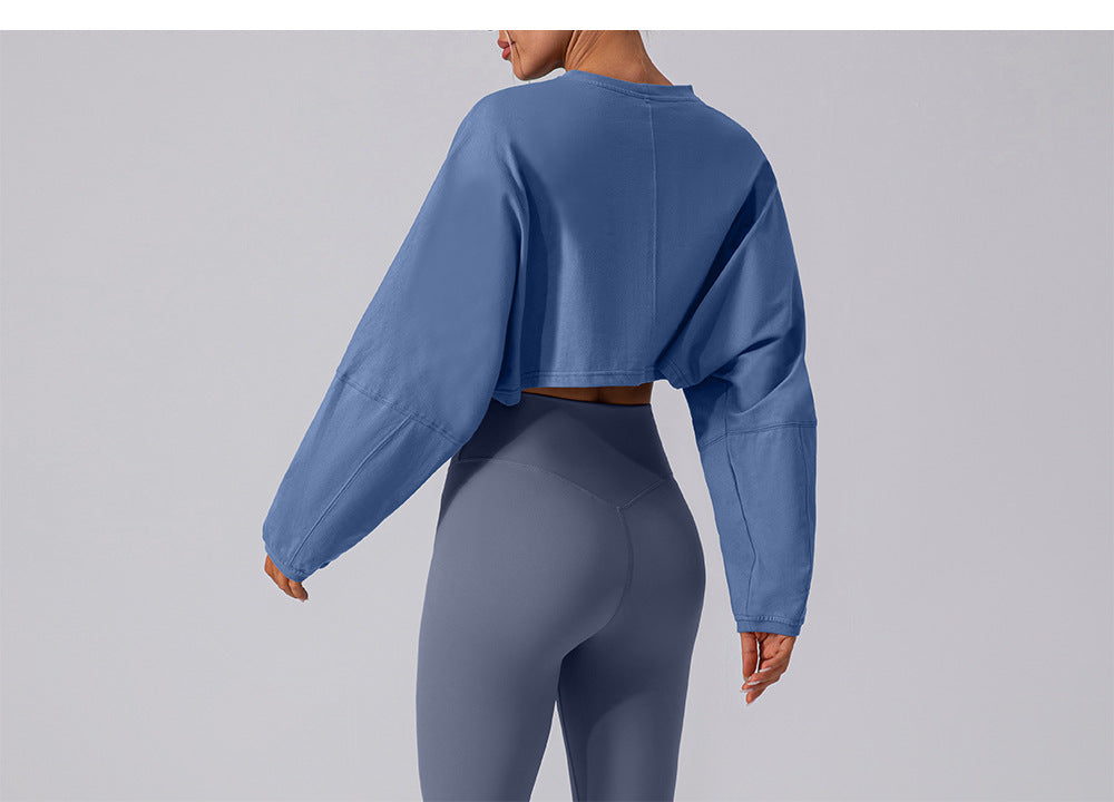 Crop base sweatshirt