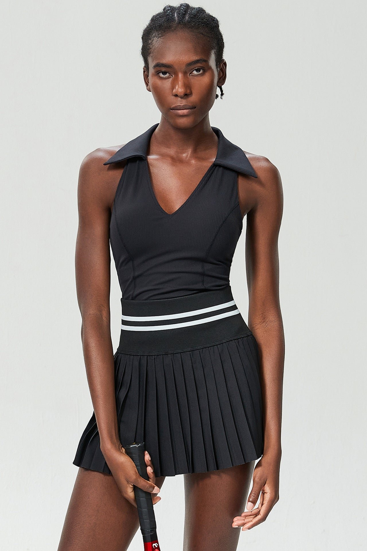 Jada High-Waist Threaded Skirt