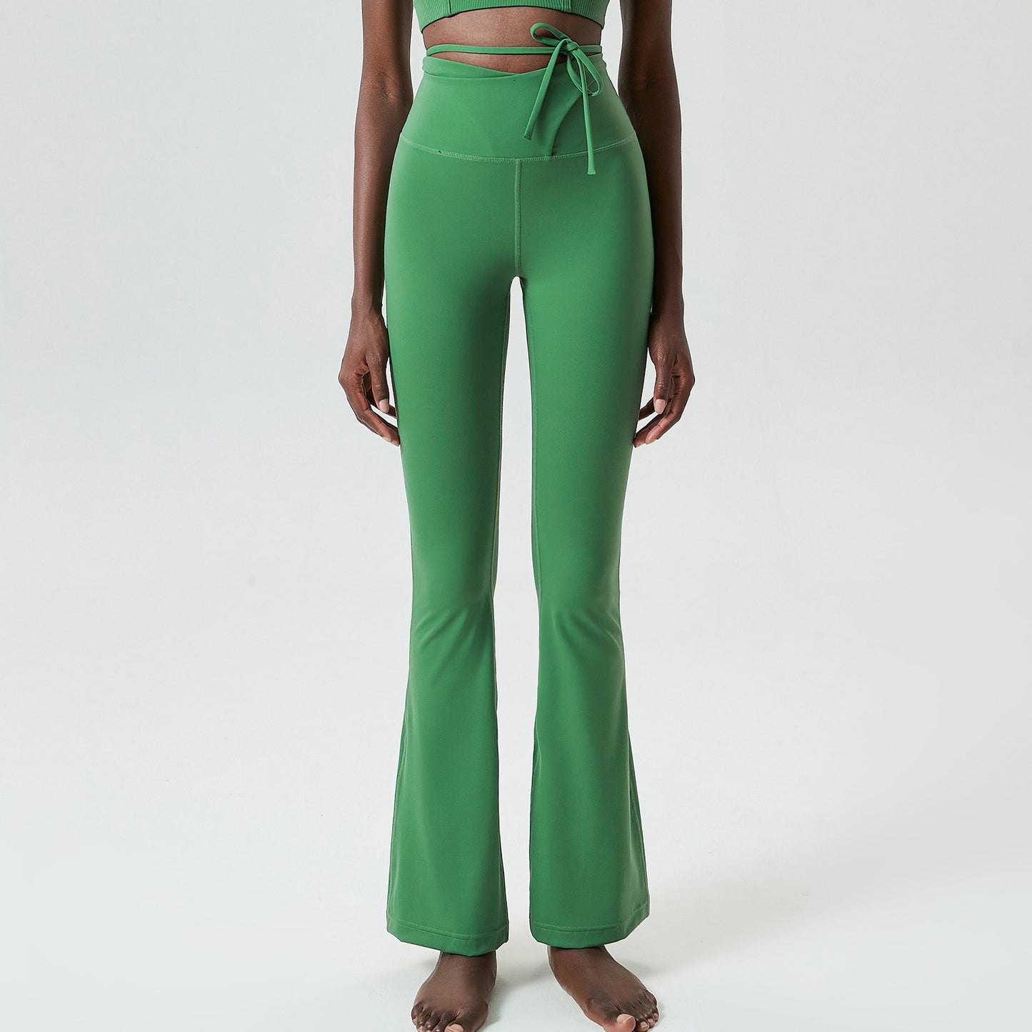 Jada Lace-up flared sport pants