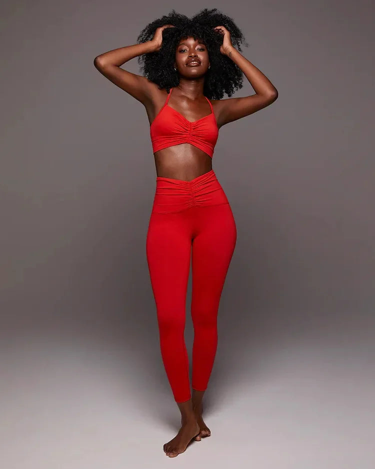 Eleni High-Waisted Scrunch Leggings