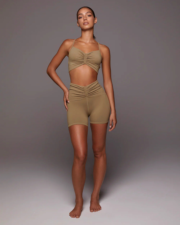 Eleni High-Waist Scrunch Shorts