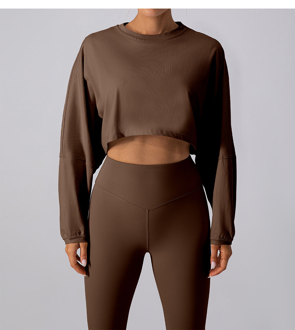 Crop base sweatshirt