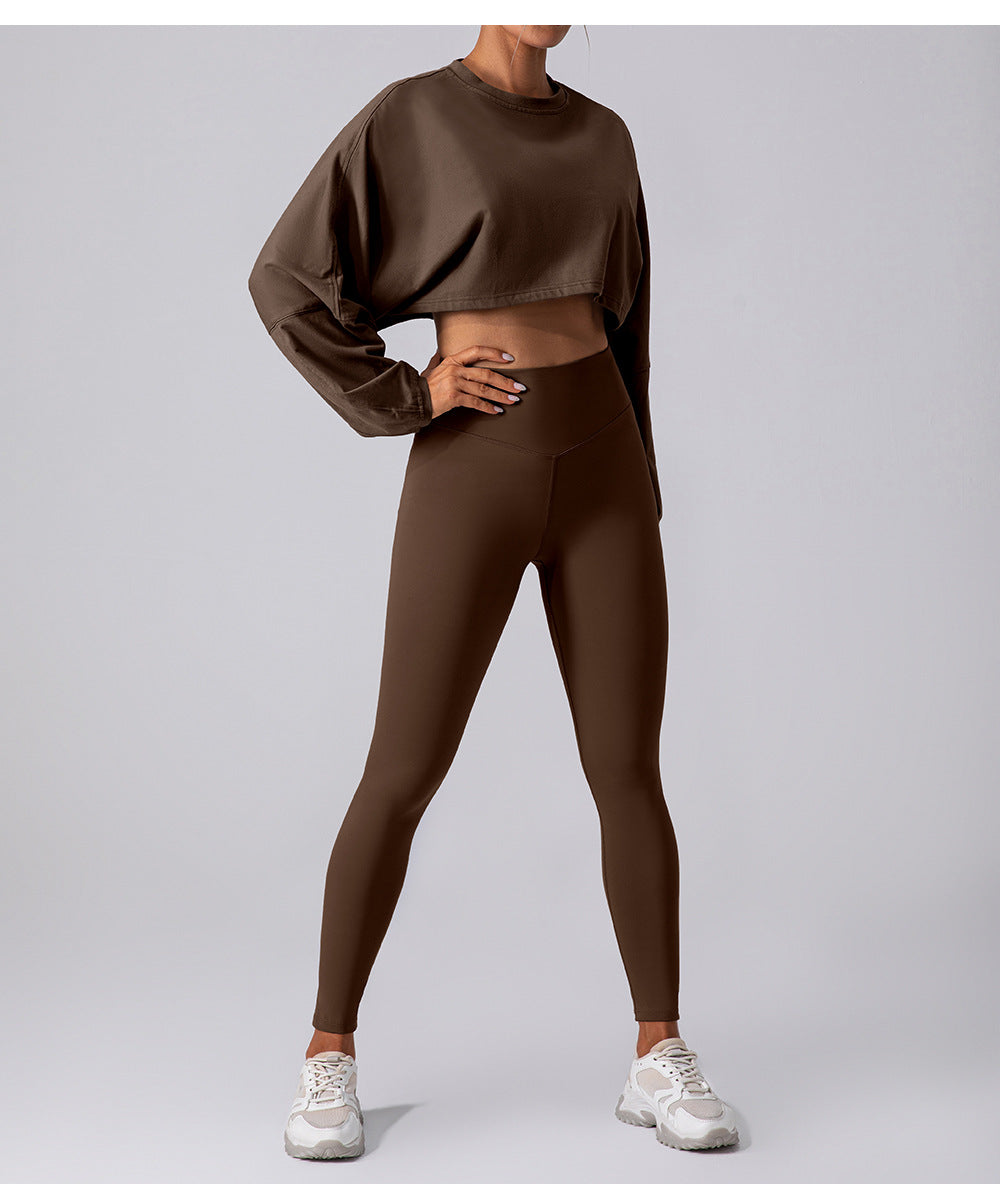 Crop base sweatshirt