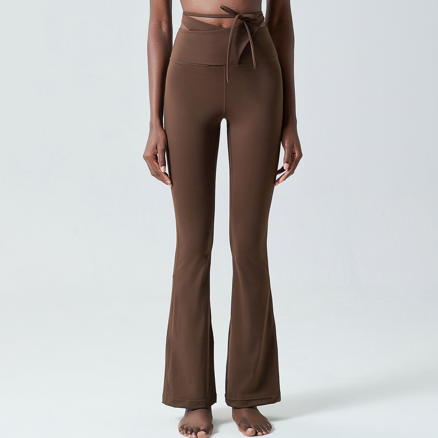 Jada Lace-up flared sport pants