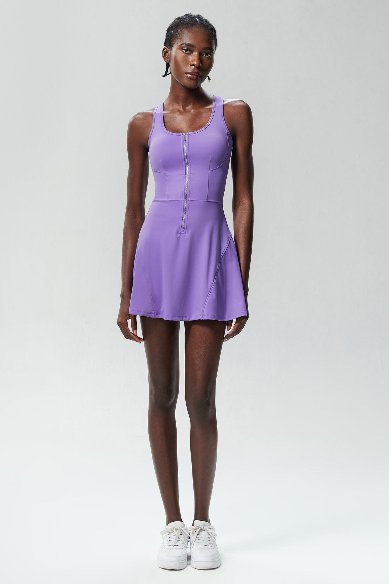 Jada Zip-Front Active Dress