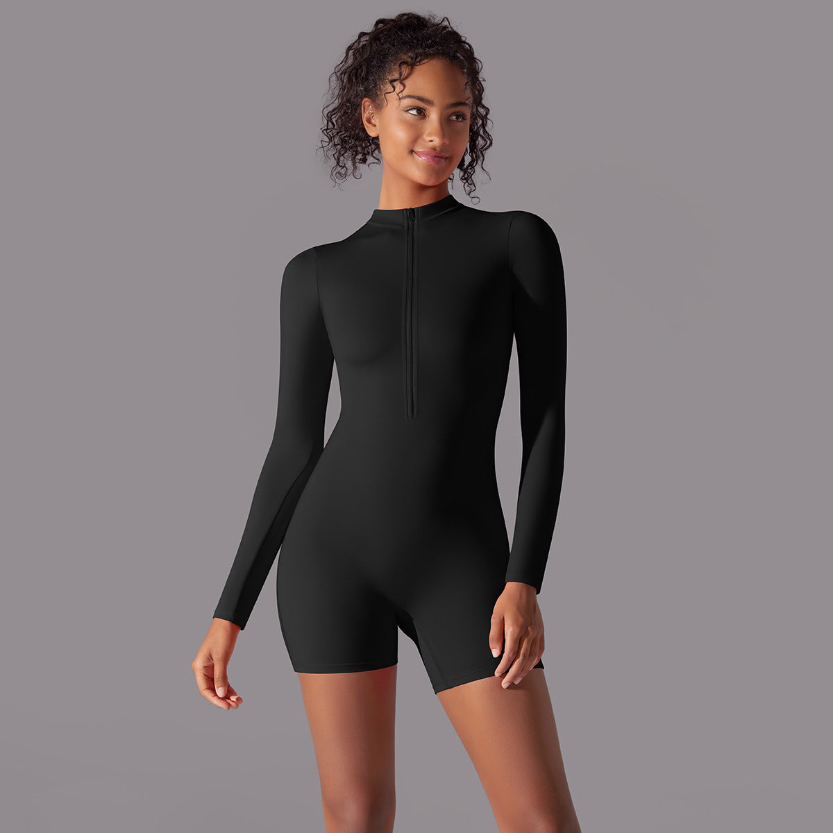 Leya Long-sleeve seamless romper