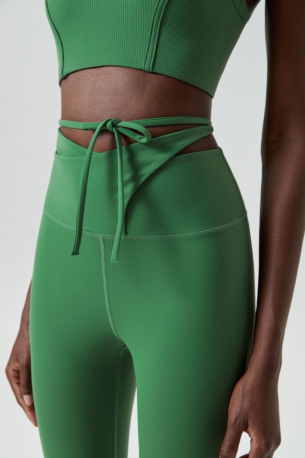 Jada Lace-up flared sport pants