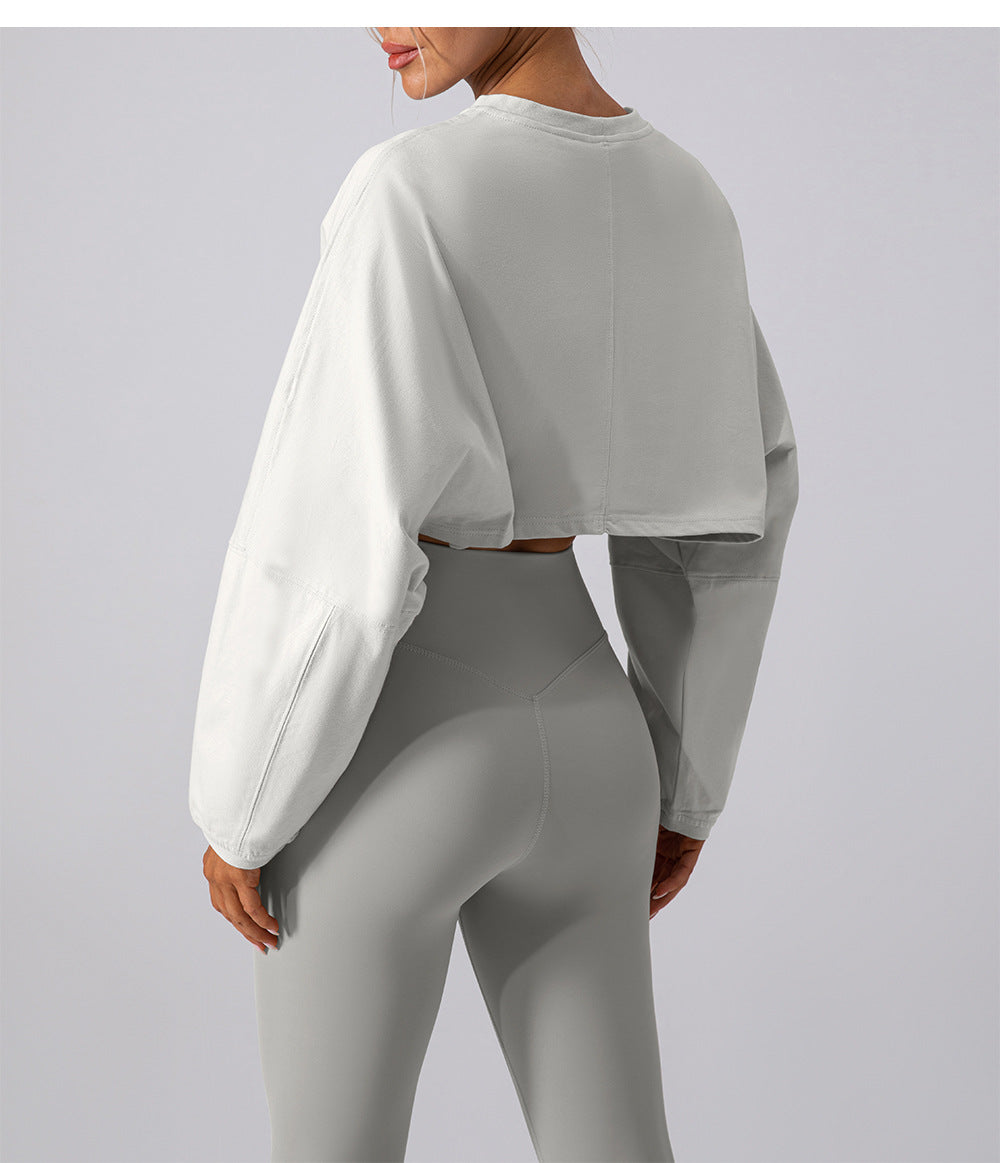Crop base sweatshirt