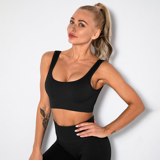 Victoria Ribbed collar bra