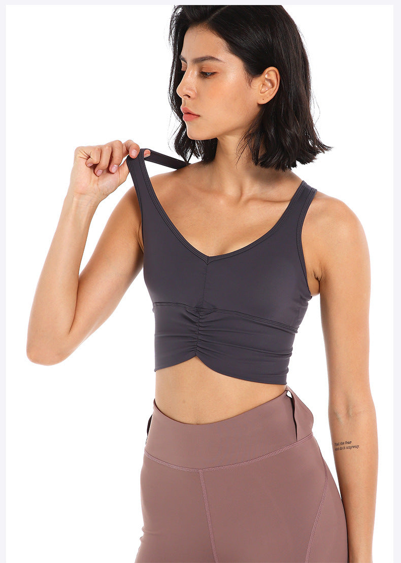 Eva Gathered fitness top