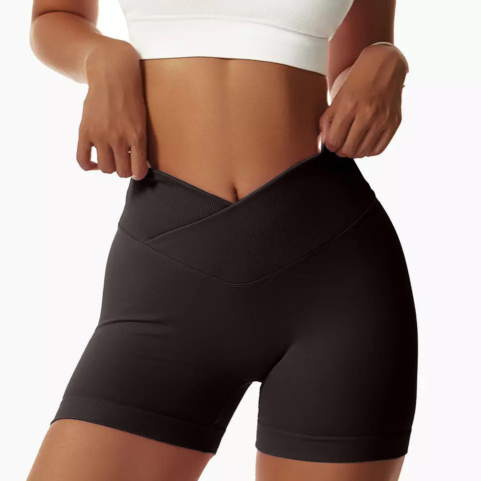 V-cut legging shorts