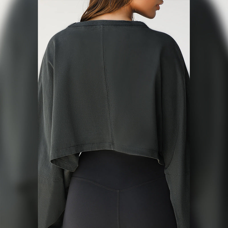 Loose Crop Sweatshirt