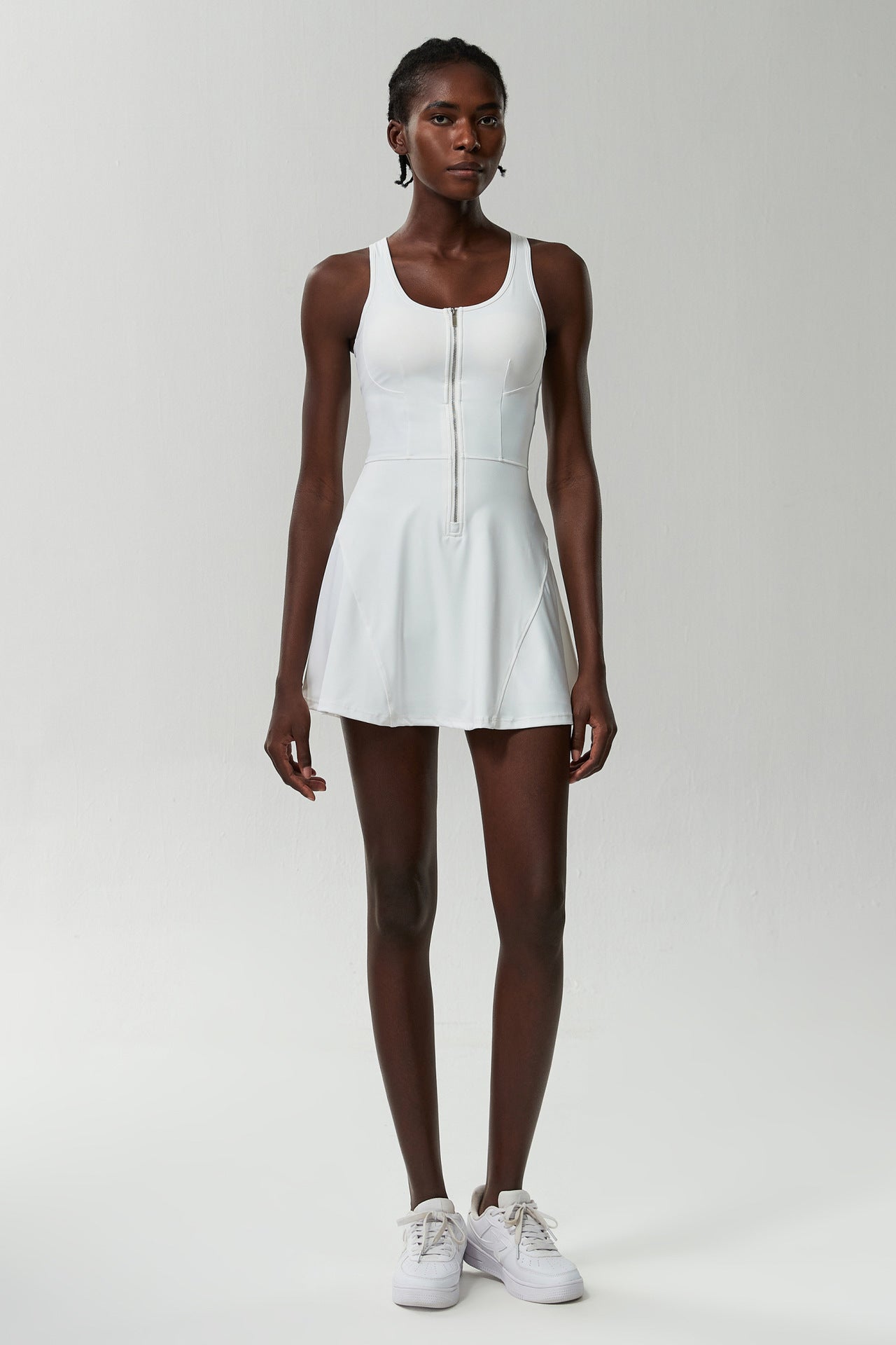 Jada Zip-Front Active Dress