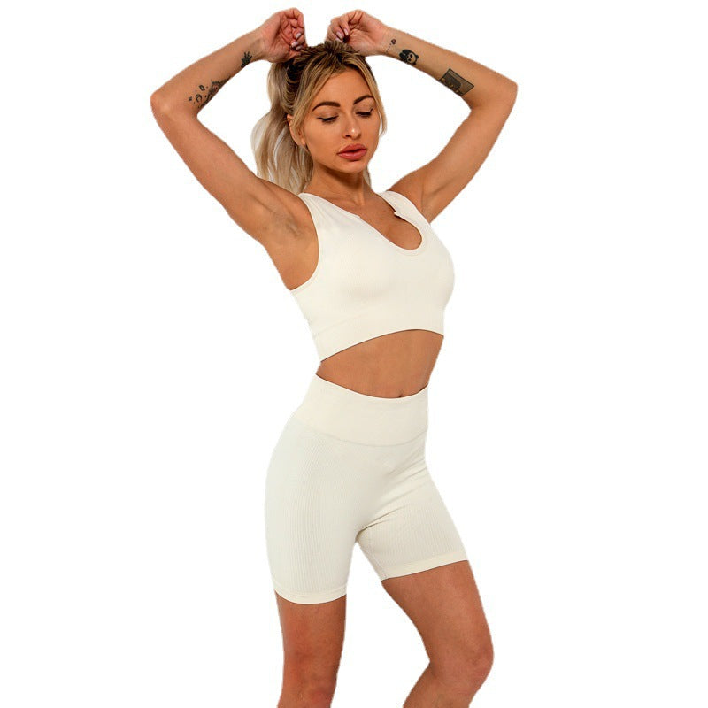 Ribbed short leggings
