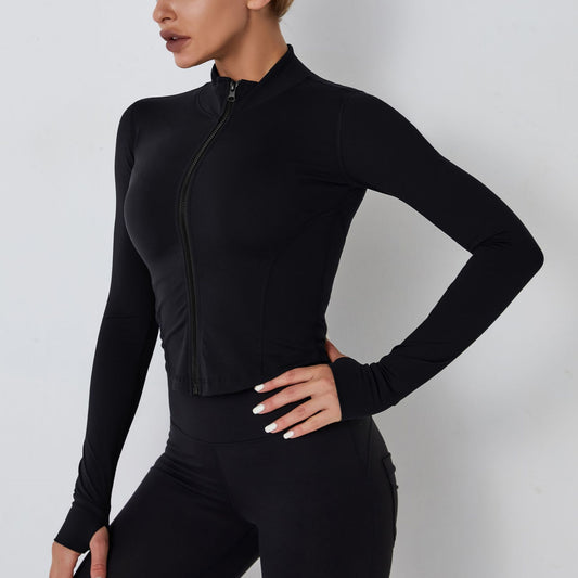 Slim Fit Zipper Fitness Jacket